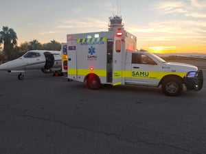    La Secretaría de Salud de Coahuila informa que, a través del Sistema de Atención Médica de Urgencias (SAMU), y en coordinación con el Centro de Regulador