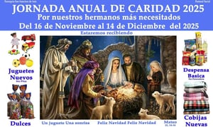 La Comunidad de San Francisco de Asís llevará a cabo mañana la bendición y envío de los apoyos recabados durante la Jornada de la Caridad 2025, los cuales