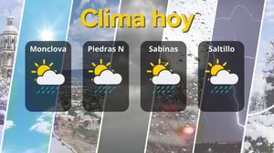 Lluvias débiles, cielo parcialmente nuboso y temperaturas frescas marcarán el clima en varias ciudades de Coahuila, con vientos moderados.  Hoy habitantes