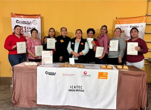 El curso de Cazuelas y Salsas finalizó en Múzquiz, ofreciendo a participantes herramientas culinarias y fomentando el emprendimiento con técnicas y sabores