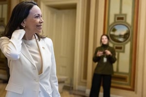 María Corina Machado destacó en Washington el respaldo de Estados Unidos a la libertad de Venezuela tras reunirse con Donald Trump en la Casa Blanca.