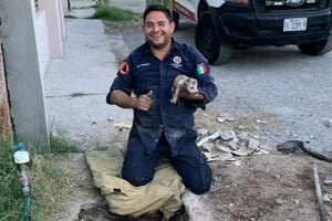Movilización de Protección Civil y Bomberos.  Elementos del Departamento de Protección Civil y Bomberos Monclova acudieron oportunamente al reporte de un perro