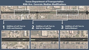 Con el objetivo de agilizar el tránsito y reducir riesgos de accidentes, la administración municipal de Eagle Pass anunció la modificación del camellón central