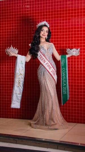 Ana Fernanda Falcón Galindo se posicionó entre las cinco finalistas y se coronó como Miss Fire 2026, destacando a Sabinas y Coahuila en el concurso de belleza.
