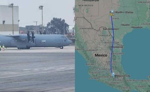 En redes sociales, usuarios reportaron que una aeronave militar de Estados Unidos aterrizó en el Aeropuerto Internacional de Toluca.  El Gabinete de Seguridad