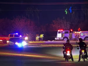 Un accidente de motocicleta en el libramiento Eliseo Mendoza Berrueto provocó la movilización de cuerpos de emergencia y el traslado del conductor a urgencias.