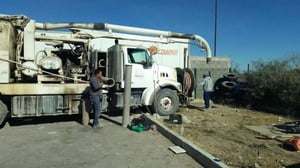 Personal municipal de Nava realizó trabajos de desazolve en una fosa del sector Río Escondido y en instalaciones de Seguridad Pública de la delegación, como