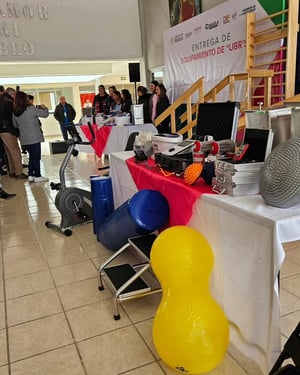 El DIF Municipal de Piedras Negras participó en la entrega de equipamiento destinado a las Unidades Básicas de Rehabilitación (UBR), realizada en el municipio