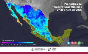 Un evento de Norte provocará vientos intensos, oleaje elevado, lluvias fuertes y temperaturas extremas en diversas regiones, según el pronóstico del Servicio