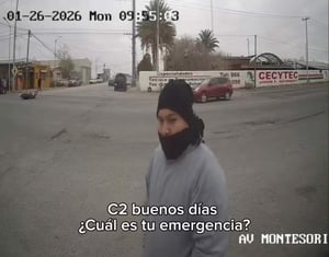 Las autoridades pudieron dar seguimiento en tiempo real.  Gracias al botón de pánico instalado en el cruce de la avenida Montessori y la calle Álamo,