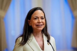 La líder opositora venezolana María Corina Machado sostuvo un encuentro con el secretario de Estado de EE. UU., Marco Rubio, y calificó el momento político