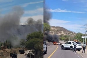 Un enfrentamiento entre fuerzas de seguridad y criminales en el sur de Zacatecas dejó un agresor muerto, dos mujeres heridas, bloqueos carreteros y un vehículo