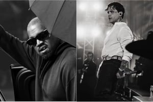 Christian Nodal fue captado en el concierto de Kanye West en la Plaza de Toros México, donde asistió como espectador y abandonó el recinto sin llamar