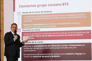 Profeco impuso una multa superior a cinco millones de pesos a Ticketmaster tras quejas por altos precios en boletos para conciertos de BTS en Ciudad de México.