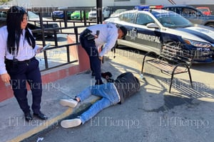 El hombre se encontraba bajo los efectos del alcohol y dijo ser originario del Estado de Sinaloa.  Una rápida movilización por parte de la Policía Municipal