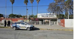 Autoridades refuerzan estrategias preventivas tras riña registrada en secundaria Emiliano Zapata número dos de Monclova.  Luego de la riña registrada el pasado