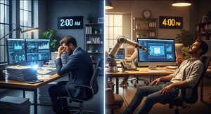 Un estudio reciente de Harvard revela que la inteligencia artificial en el trabajo aumenta la carga laboral y afecta el bienestar de los empleados.