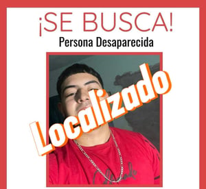 La familia recibió aviso de su paradero en Piedras; tras acudir, lograron traerlo de regreso a Nueva Rosita sano y seguro.  Jorge Flores Delgado, joven