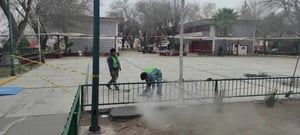 Con el objetivo de reducir riesgos durante trabajos de infraestructura, la Secundaria Técnica 5 implementó un esquema temporal de clases en línea