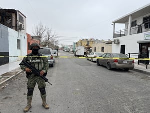 Un amplio despliegue de corporaciones de seguridad se registró por la mañana tras la ejecución de un cateo en una vivienda señalada como presunto punto