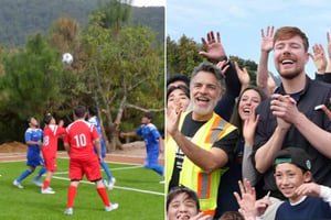 El youtuber estadounidense MrBeast financió la construcción de una escuela en el Estado de México, equipada con aulas nuevas, cancha de fútbol y oficinas
