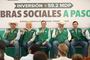 Gobierno de Coahuila invierte 59.2 millones en agua, pavimentación y educación, además anuncia Parque Industrial, generando empleo y desarrollo económico
