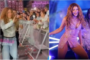La imitadora venezolana Shakibecca acudió al concierto gratuito de Shakira en el Zócalo capitalino, donde fue saludada por seguidores que la confundieron.