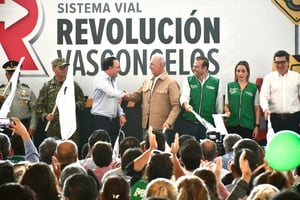Con una inversión de 370 millones de pesos, el gobernador Manolo Jiménez Salinas y el alcalde Román Alberto Cepeda González, arrancaron la construcción