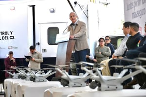 Este miércoles, el alcalde Román Alberto Cepeda González entregó equipamiento a la Dirección de Seguridad Pública Municipal (DSPM), con una inversión