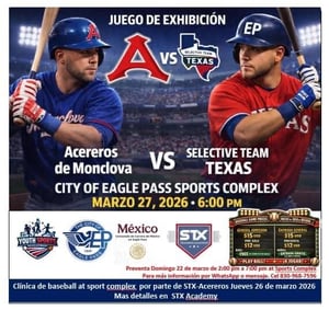 Como parte de las actividades previas al arranque de la temporada de la Liga Mexicana de Béisbol, el equipo de los Acereros de Monclova disputará un partido