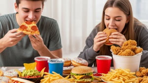Un combo típico de comida rápida, una galleta y una gaseosa es parte habitual de la alimentación diaria de muchas personas.  Sin embargo, un estudio reciente