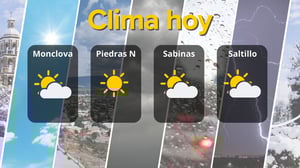 Coahuila registra temperaturas cálidas y vientos fuertes, con cielo parcialmente nublado en varias ciudades clave de la región.  Coahuila, México