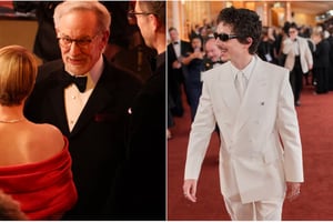 Un video captado en la alfombra roja de los Premios Oscar 2026 muestra un momento entre Steven Spielberg y Timothée Chalamet que generó comentarios