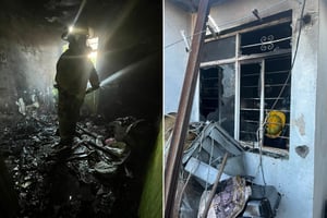 Cortocircuito habría provocado el siniestro.  Cuantiosos daños materiales dejó un incendio que consumió el interior de una casa en la colonia