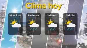 Coahuila presenta lluvias ligeras, cielo parcialmente nublado y vientos del norte, con temperaturas frescas y condiciones variables este 28 de marzo.