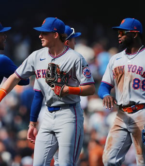    Los Mets remontaron 5-2 a los Gigantes en Oracle Park con un doblete de dos carreras de Luis Torrens como emergente.  Los Mets amarraron su primera serie