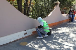 El Gobierno Municipal de Saltillo, que encabeza Javier Díaz González, llevó a cabo trabajos de rehabilitación en la plaza pública de la colonia María de León,
