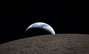 La NASA reveló una imagen inédita de la “puesta de la Tierra”, captada durante la misión Artemis II, mostrando un atardecer único desde el espacio.  La NASA