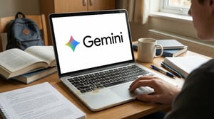 La herramienta de cuadernos posibilita agrupar archivos y conversaciones previas en un único espacio.  La plataforma de inteligencia artificial Google Gemini