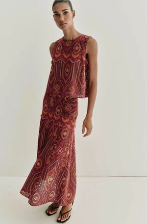 Faldas con motivos florales, de flecos suntuosos y con volantes, así son los diseños infalibles para llevar en toda la temporada.  La moda de Primavera-Verano