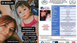 La familia está pidiendo ayuda de la ciudadanía para localizarlas.  Monclova, Coahuila. — La desaparición de una joven madre y su pequeña hija ha encendido