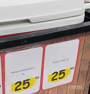 Saltillo, Coahuila, 14 de abril de 2026.- El precio de la tortilla registró un incremento al pasar de 24.00 a 25.90 pesos por kilogramo, lo que impacta