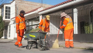 Se realizaron 46 acciones integrales enfocadas en la recuperación de espacios públicos  Torreón, Coahuila. A 16 de abril de 2026. Personal de la Dirección