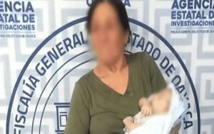 Autoridades de Oaxaca recuperaron a un bebé de un mes de nacido que había sido robado, en un caso que se investiga como posible trata de personas.  Operativo