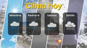 Coahuila registra hoy 20 de abril condiciones de lluvia débil, chubascos y niebla en varias ciudades, con ambiente fresco, cielos cubiertos y vientos
