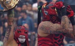 En el segundo día de Wrestlemania 42, Penta Zero Miedo retuvo el título Intercontinental de la WWE, luego de una gran batalla de escaleras frente