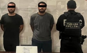 Agentes estatales detuvieron en Tijuana a dos hombres armados señalados como responsables del transporte de droga y armas para una fracción del Cártel