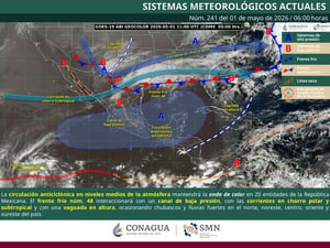 Frente frío 48 deja lluvias fuertes, granizo y vientos de hasta 70 km/h en Coahuila. Riesgo de torbellinos en zona norte.  La Subsecretaría de Protección Civil
