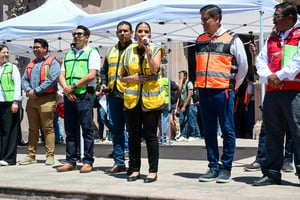 Saltillo, Coahuila, 6 de mayo de 2026.- Más de 26 mil personas participaron en simulacros de emergencia realizados en Saltillo, con la intervención de los tres