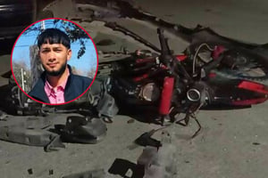 El percance ocurrió en el cruce de las calles Lucio Blanco y Jiménez.   Un joven motociclista perdió la vida tras un fuerte accidente vial registrado la noche